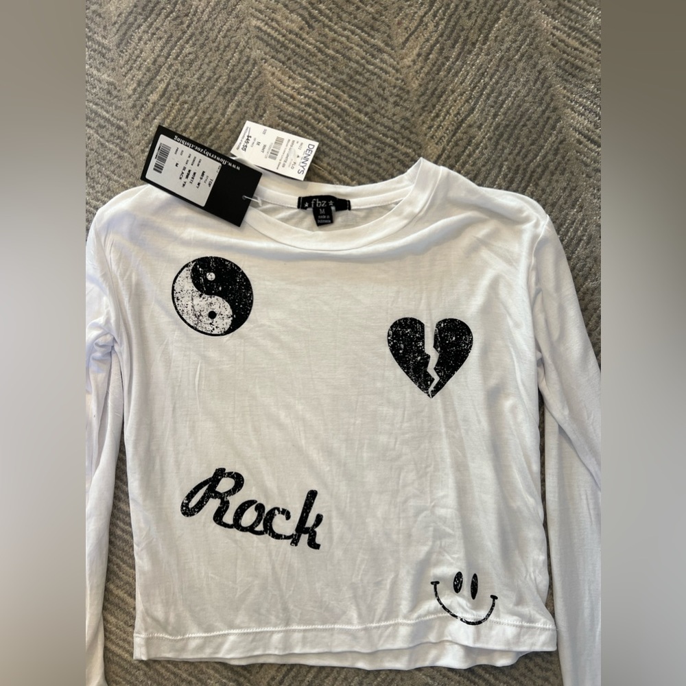 Flowers by Zoe girls long sleeve tee shirt, NWT, girls medium 8-10